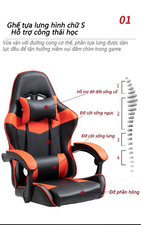 Review Ghế Gaming Ghế chơi game đa chức năng Ghế gaming công thái học