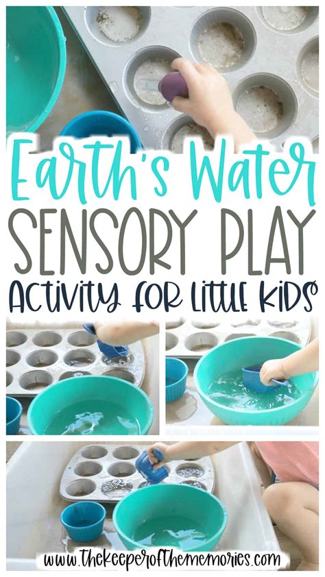 Earth's Water Sensory Play Activity for Little Kids - The Keeper of the Memories