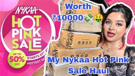 My Nykaa Hot Pink Sale Haul Nykaa Hot Pink Sale Unboxing