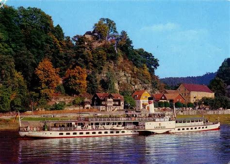 295 ANSICHTSKARTE WEISSE FLOTTE Dresden Salondampfer Leipzig In Kurort