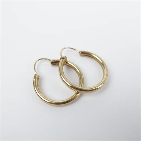 10k Gold Hoop Earrings