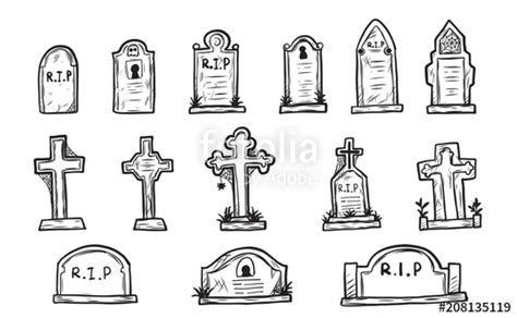 Cemetery Drawing at PaintingValley.com | Explore collection of Cemetery ...