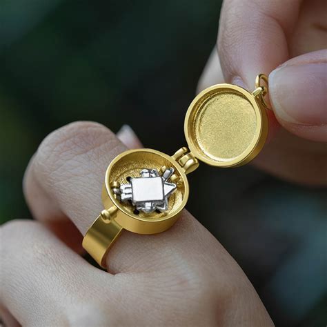 Beste Vrienden Voor Altijd Ring Te Openen Medaillon BFF Ringen 18K