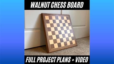 Wooden Chess Board Plans - Etsy