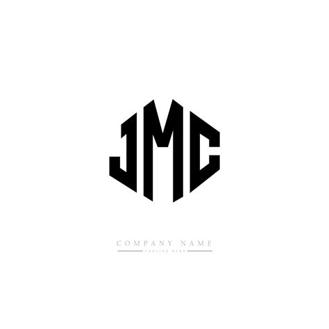 JMC letter logo design with polygon shape. JMC polygon and cube shape ...