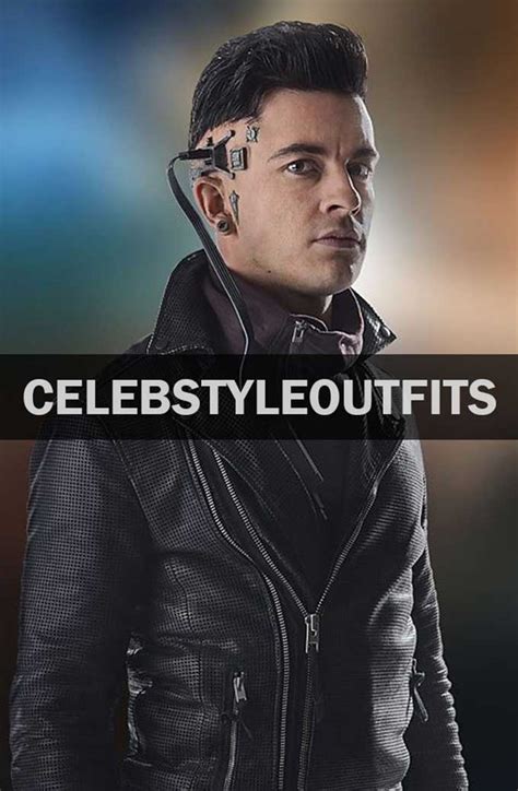 PSI Doctor Who TV Show Jonathan Bailey Black Leather Jacket