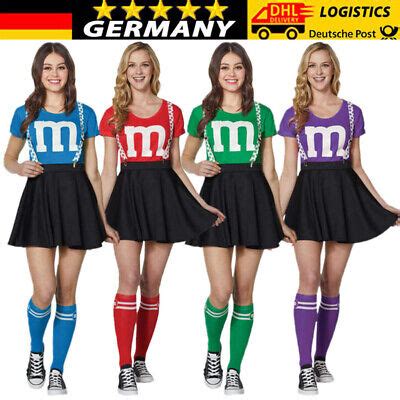 Damen Mädchen Verrücktes Kleid Cheerleading Uniform Outfits Cheerleader