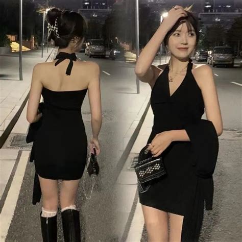 Summer Pure Desire Careful Machine Halter Dress Female New Style Hot Girl Slim Fit Slimmer Look