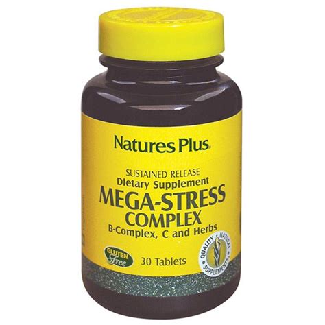 Nature S Plus Mega Stress Complex B Complex Vitamin C Herbs Sustained