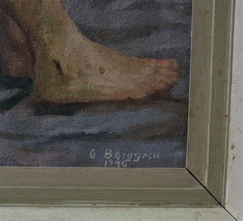 Images for 1786717 OKÄND KONSTNÄR oil on canvas nude study signed