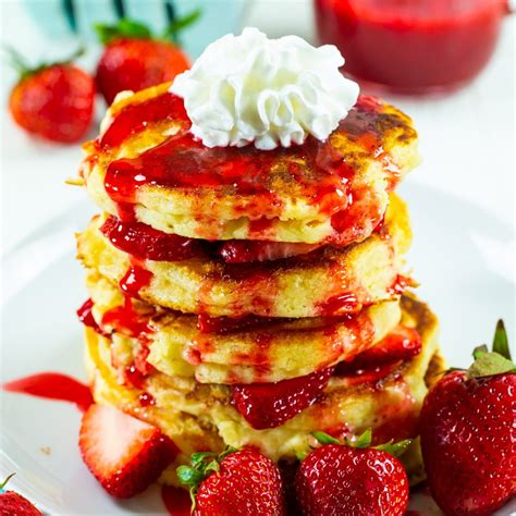 Strawberry Shortcake Pancakes Spicy Southern Kitchen