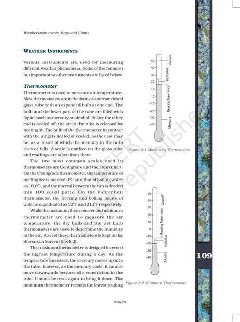 Ncert Book For Class 11 Geography Chapter 8 Weather