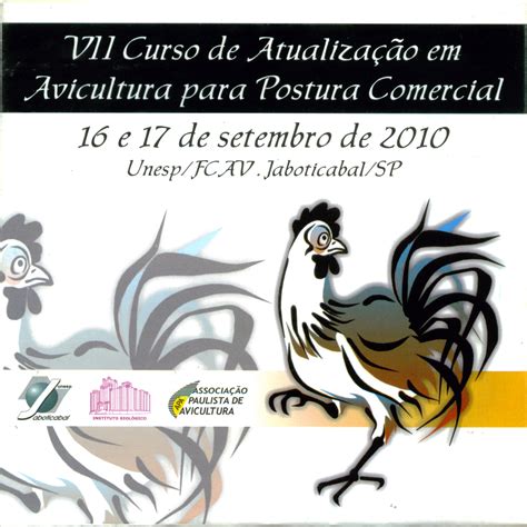 Cd Vii Curso De Atualiza O Em Avicultura Para Postura Comercial