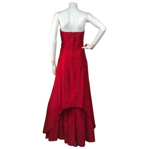 Vintage Red Ball Gown 1970s Scott Mcclintock Straple… Gem