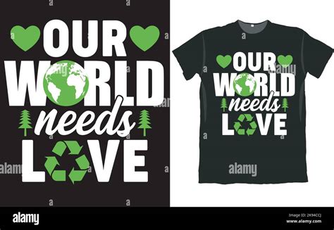 An Illustration About The Environment T Shirt Design Ideas Isolated On