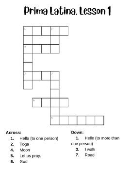 Prima Latina Lesson Activities By That Homeschool Mom TPT