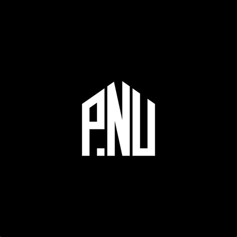 PNU letter logo design on BLACK background. PNU creative initials letter logo concept. PNU ...