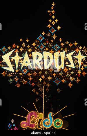 Stardust Casino sign at night Las Vegas USA Stock Photo: 1055445 - Alamy