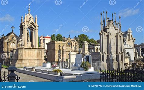 Cemetery Of Pueblo Nuevo In Barcelona Stock Image Image Of Spain