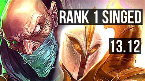 Singed Vs Kayle Top Rank Singed Legendary Games