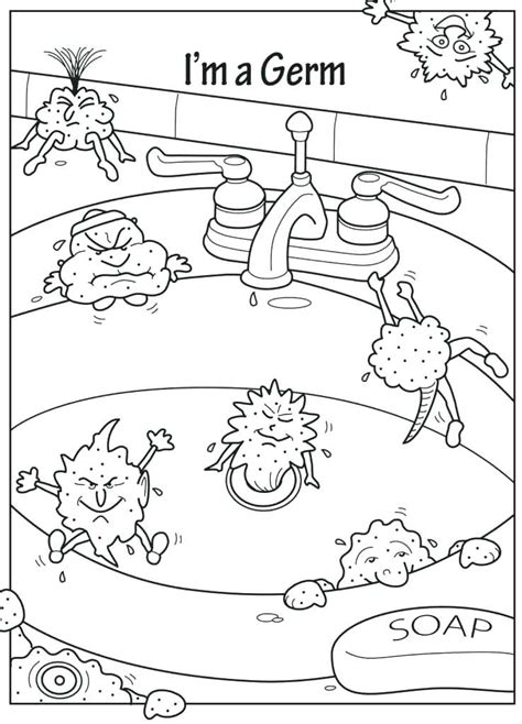 Hand Washing Coloring Pages For Preschoolers at GetDrawings | Free download