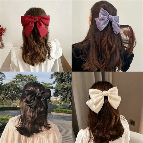 Women Hairband Hair Accessories Bowknot Ribbons Braided Hairpins