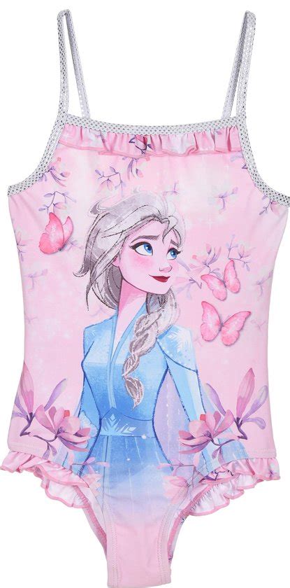 Disney Frozen 2 Badpak Maat 104 Elsa Lichtroze Zwempak Bol