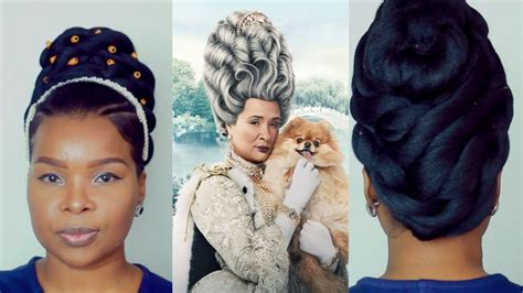 Bridgerton Queen Charlotte Inspired Updo Hairstyle In African