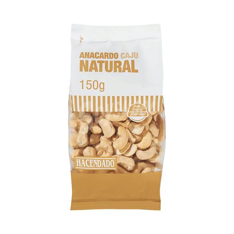 Hacendado Anacardo Natural Paquete 150 G