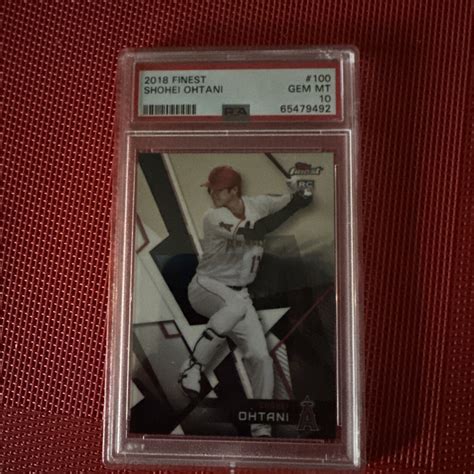 Shohei Ohtani 2018 Topps Finest 100 Base Price Guide Sports Card