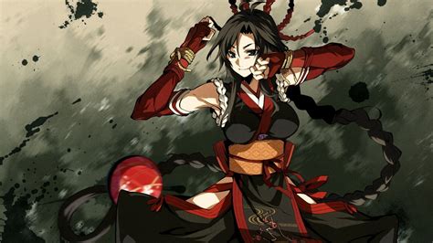 Masaüstü Illüstrasyon Anime esmer gülümseyen kimono Çizgi