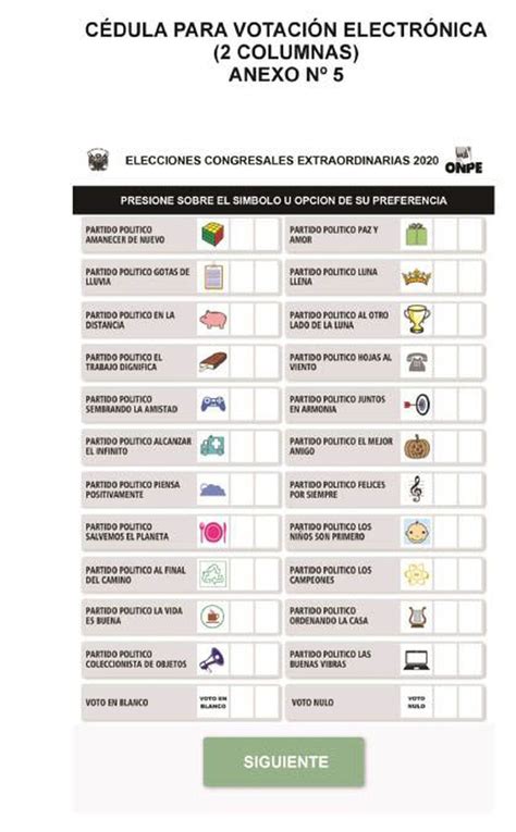 Mira así son las cédulas para votar en las Elecciones al Congreso 2020