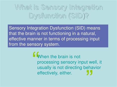 Ppt Sensory Integration Powerpoint Presentation Free Download Id 4549548