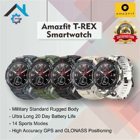 Jual Amazfit T Rex Smartwatch Gps Military Std Smart Watch T Rex Trex