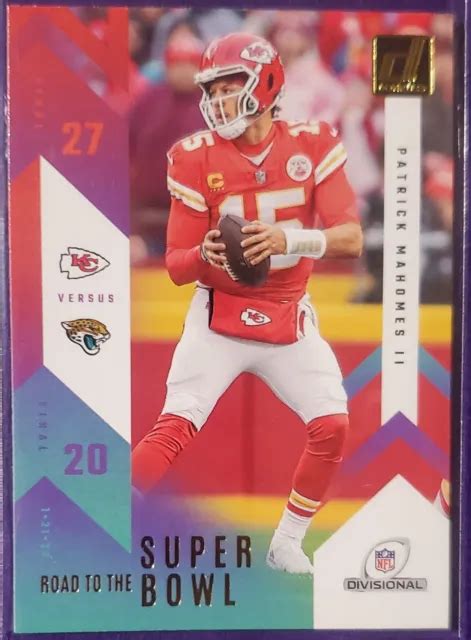 2023 PANINI DONRUSS Patrick Mahomes II Road To The Super Bowl