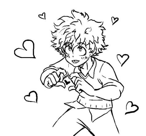 Desenhos De Izuku Midoriya Para Colorir Pintar E Imprimir