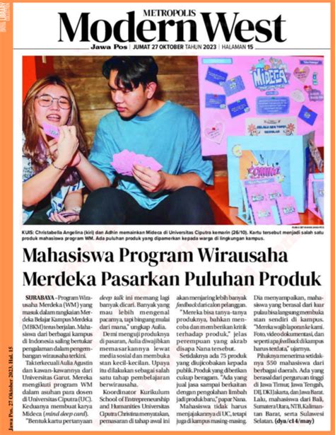 Mahasiswa Program Wirausaha Merdeka Pasarkan Puluhan Produk Jawa Pos