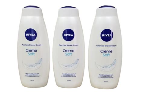 3 X NIVEA CREME SOFT BODY WASH 750 ML 3x 25 36 Oz Walmart