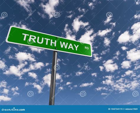 Truth Way Road Stock Image Image Of Arts Symbol Illustrated 104734119