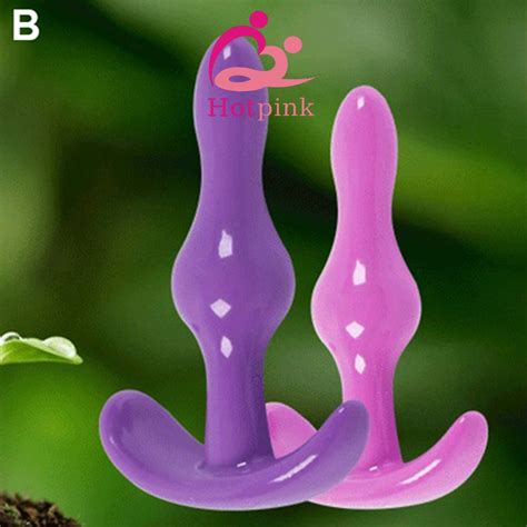 HP R Men Women Unisex Butt Anal Bead Plug Silicone Jelly Dildo Adult