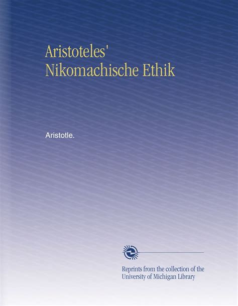 Aristoteles Nikomachische Ethik German Edition Amazon Br