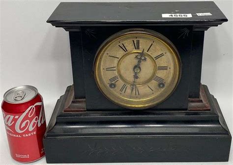 Antique Cast Iron Mantel Clock Dixon S Auction At Crumpton