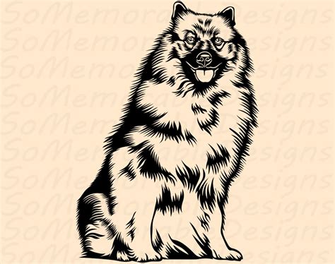 Keeshond Svg Keeshond Svg File For Cricut Keeshond Printable Tshirt