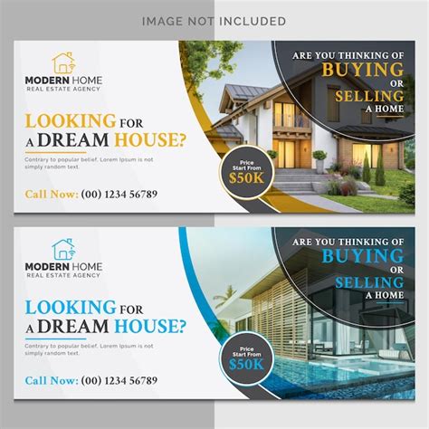 Premium Vector Creative Real Estate Billboard Signboard Design Template