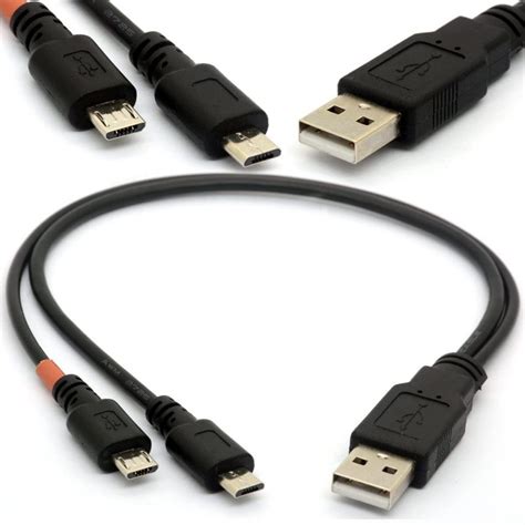 Cable Divisor USB 2 0 A Macho Doble Micro USB V2 0 25 Cm Leantec ES