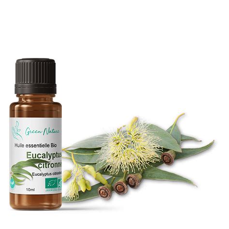 Huile Essentielle Bio Eucalyptus Citronn Green Nature