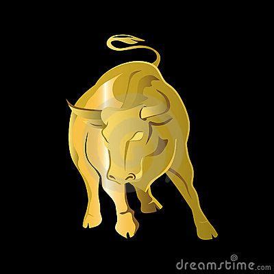 Logo Gold bull | Business vector illustration, Bull logo, Bull