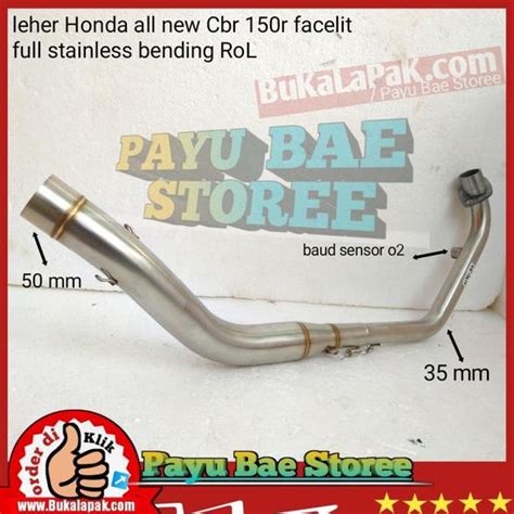 Jual Pipa Leher Knalpot Full Stainless Bending Cbr R Facelift