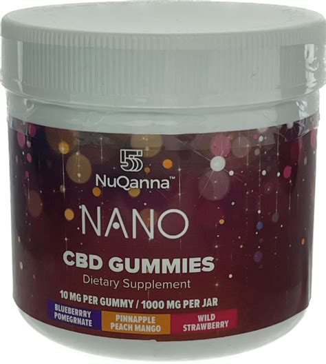 Nuqanna Nano Cbd Gummies Assorted Flavor 1000mg The Cbd Centers