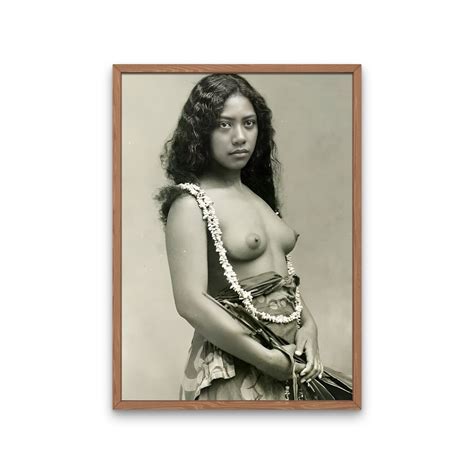 Vintage Erotic Erotic Nude Naked Woman Naked Woman From Tahiti Ca 1900 Nude Retro Erotic